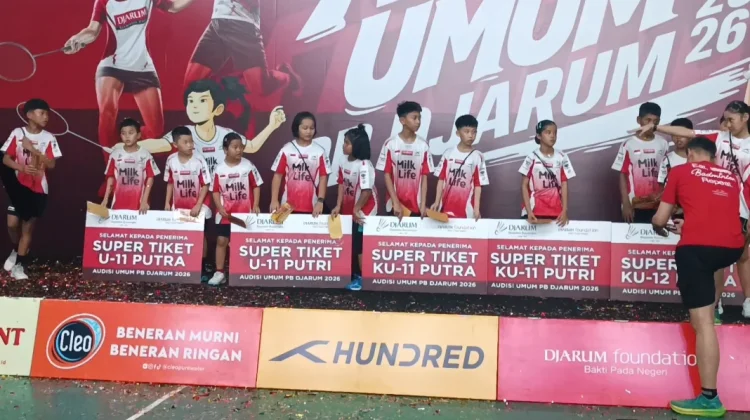 Sebanyak 15 Atlet Muda Raih Super Tiket Audisi PB Djarum 2026