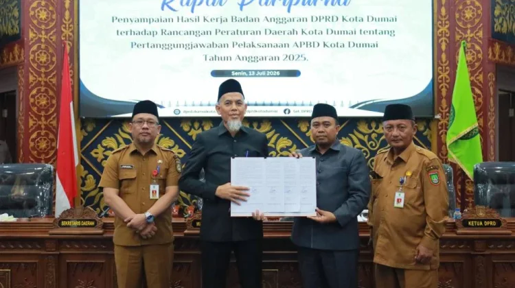 Ranperda Pertanggungjawaban Pelaksanaan APBD Dumai TA 2025 Resmi Disetujui