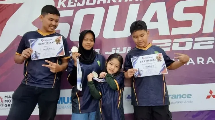 Riau Bawa Pulang Dua Perak Kejurnas Squash 2026