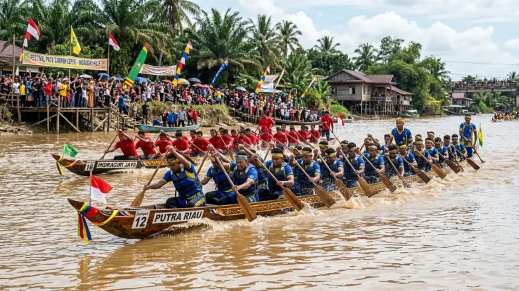 Pacu Sampan Lemper Tradisi Unik Indragiri Hilir yang Menyatukan Budaya dan Wisata