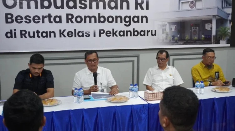 Ombudsman RI Tinjau Rutan Pekanbaru, Apresiasi Kualitas Pelayanan Ditjenpas