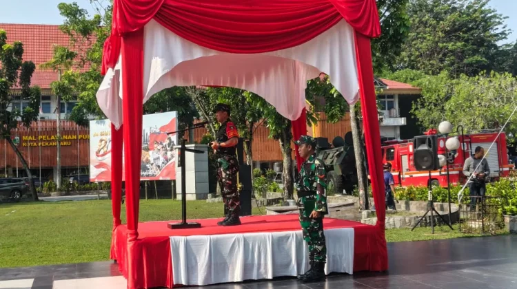 Kodim 0301/Pekanbaru Gelar Apel Pengamanan Kunjungan Wapres Gibran Rakabuming