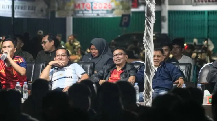 Warga Padati Nobar Pildun 2026, Pemkab Kuansing Apresiasi Semangat Sportivitas