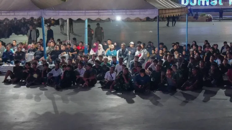Warga Kota Dumai Padati Taman Bukit Gelanggang, Nobar Final Piala Dunia