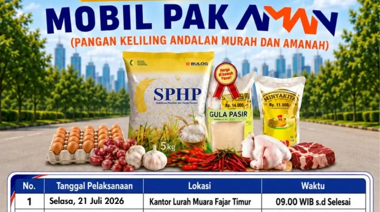 Mobil Pak Aman Pekanbaru Berkeliling Jual Pangan Murah