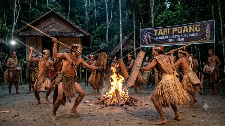 Tari Poang Tarian Perang Khas Suku Sakai Menjaga Warisan Budaya Pedalaman Siak