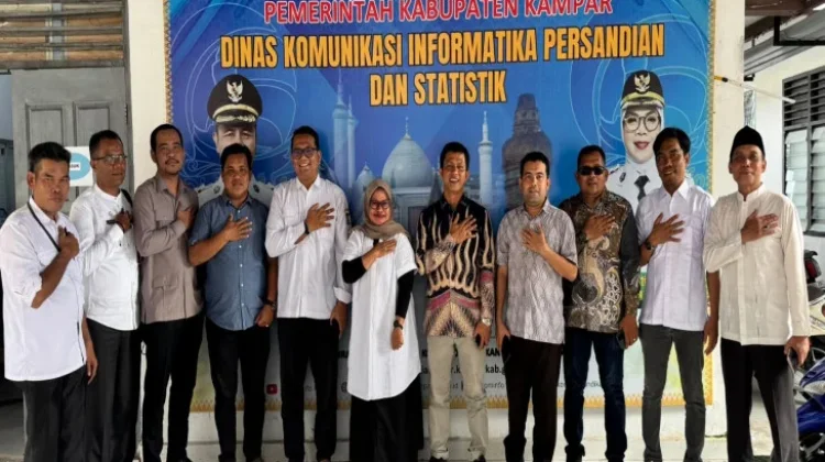 Diskominfo Kampar Terima Kunker DPRD Pariaman