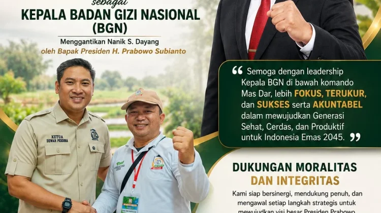 Mas Dar Pimpin BGN, Harapan Baru bagi Kedaulatan Pangan dan Gizi Nasional
