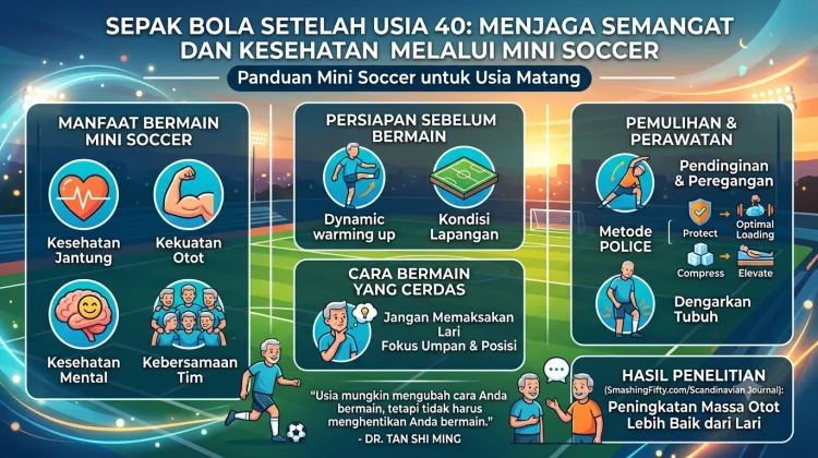 Tips Tetap Bugar dan Bebas Cedera Main Bola di Usia 40 Tahun