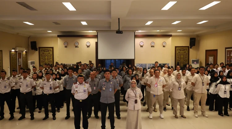 Kanwil Kemenkum Riau Ikuti Apel Bersama Kemenko Kumham Imipas