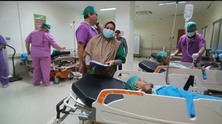 RSUD Arifin Achmad Gelar Transfer Ilmu Operasi Telinga THT-KL