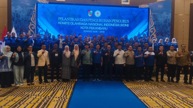 KONI Pekanbaru Kukuhkan 77 Pengurus Baru, Fokus Perkuat Pembinaan Atlet