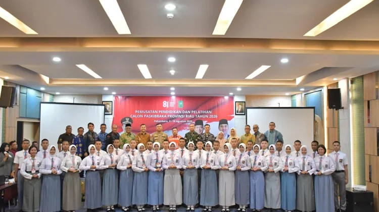 Sebanyak 36 Calon Paskibraka Riau Mulai Digembleng jelang HUT ke-81 RI