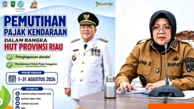 Bupati Afni Imbau Warga Siak Manfaatkan Pemutihan Pajak Kendaraan Bermotor