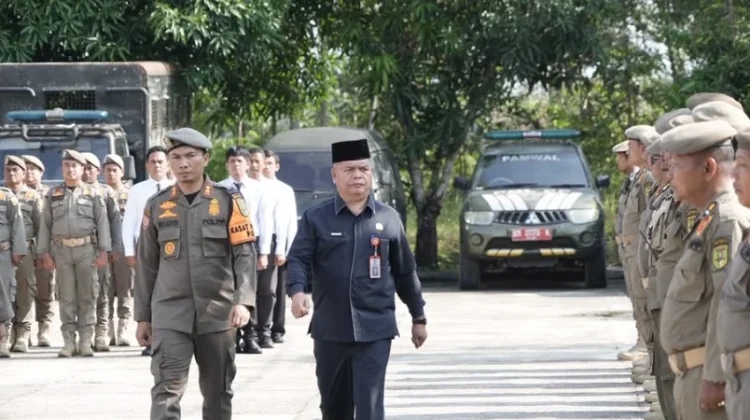 Gelar Apel Pasukan, Satpol PP Kuansing Perkuat Pengamanan Pacu Jalur 2026