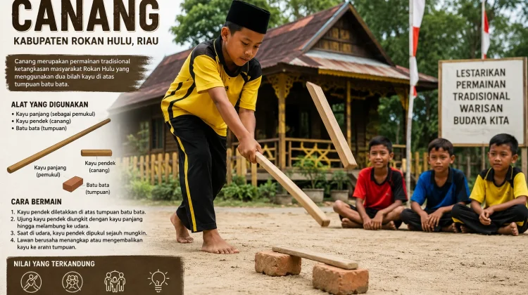 Permainan Canang Rokan Hulu, Warisan Ketangkasan yang Terus Dijaga