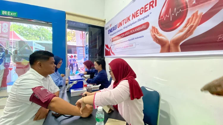 Peringati HUT ke-81 RI, PGN Area Pekanbaru Kumpulkan 96 Kantong Darah