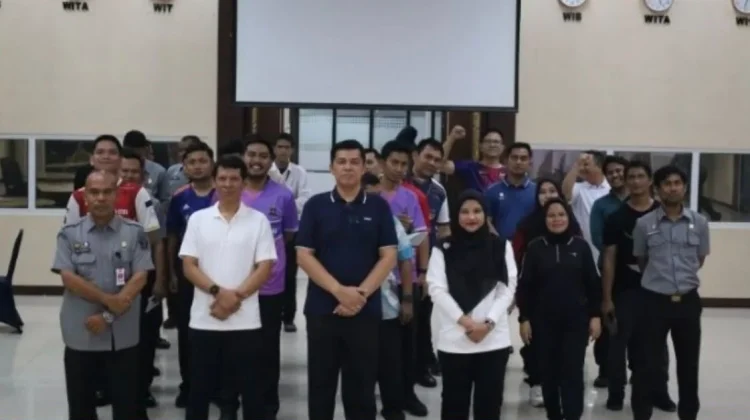 Semarakkan Hari Pengayoman ke-81, Kakanwil Kemenkum Riau Buka Turnamen Tenis Meja