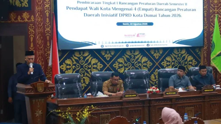 Sinergi Bangun Daerah, Wali Kota Paisal Dukung 4 Ranperda Inisiatif DPRD Dumai
