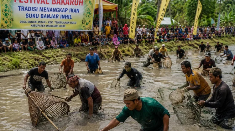 Bakaroh Tradisi Menangkap Ikan Suku Banjar Inhil Menjaga Kebersamaan