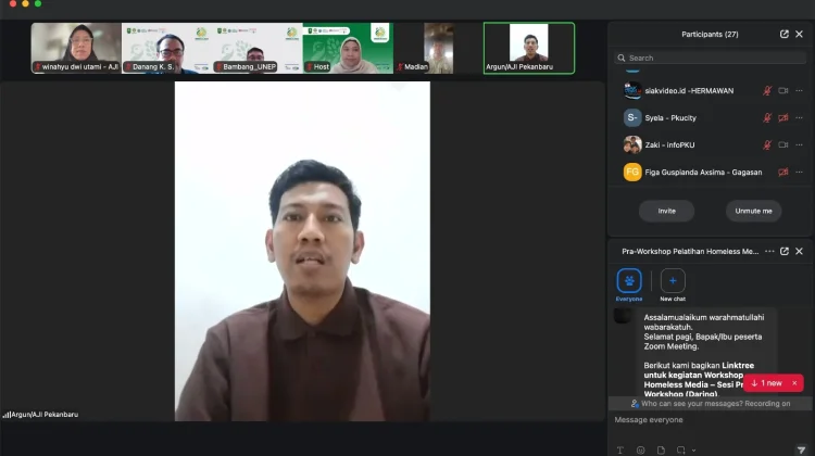 AJI Pekanbaru dan GREEN for Riau Initiative Gelar Workshop dan Fellowship