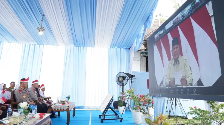 Polda Riau Laporkan 110 Jembatan Merah Putih Presisi kepada Presiden