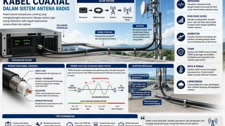 Memahami Peran Kabel Coaxial dalam Sistem Antena Radio