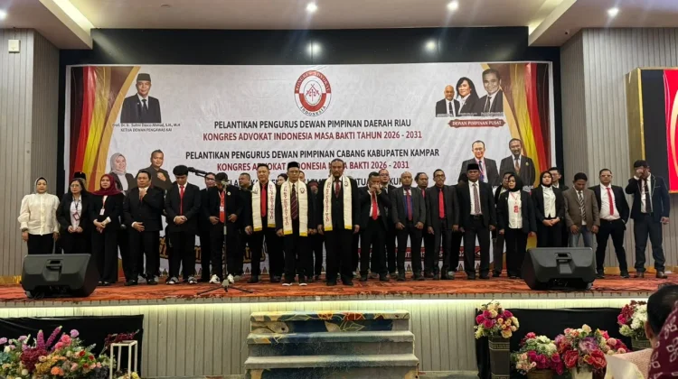 Kemenkum Riau Hadiri Pelantikan Pengurus KAI Riau, Dorong Penguatan Sinergi