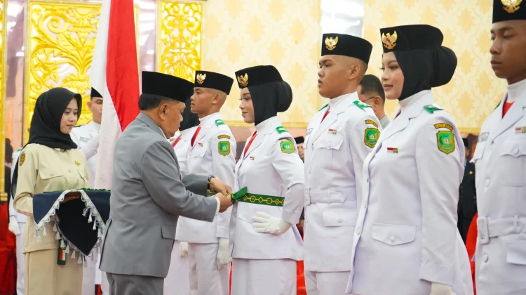 Pasukan Paskibra Kepulauan Meranti Resmi dikukuhkan