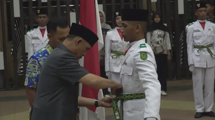 Bupati Inhil Kukuhkan Paskibraka Inhil 2026