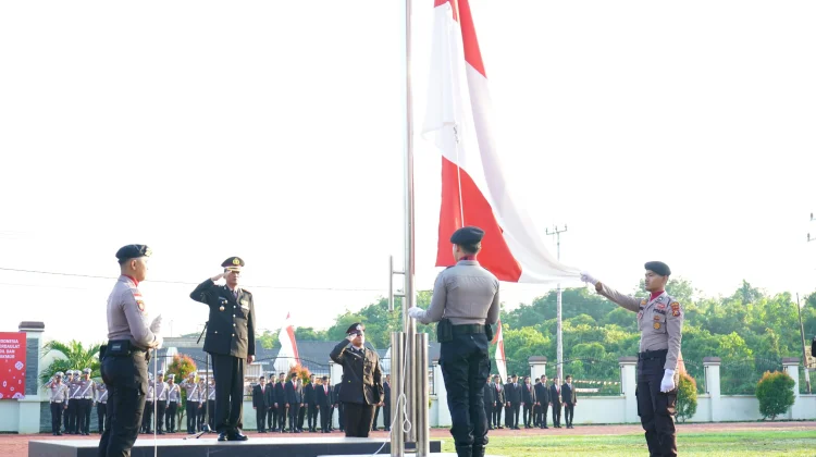 Kobarkan Semangat Kemerdekaan Polres Meranti Gelar Upacara HUT RI ke 81