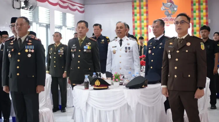 Bupati Inhil Ikuti Upacara Virtual HUT RI