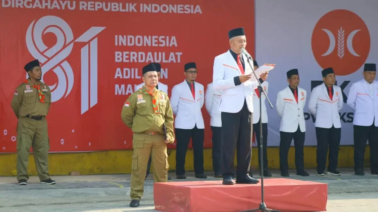 Gelar Upacara HUT ke-81 RI , PKS Riau Panjatkan Doa untuk NTT hingga Palestina