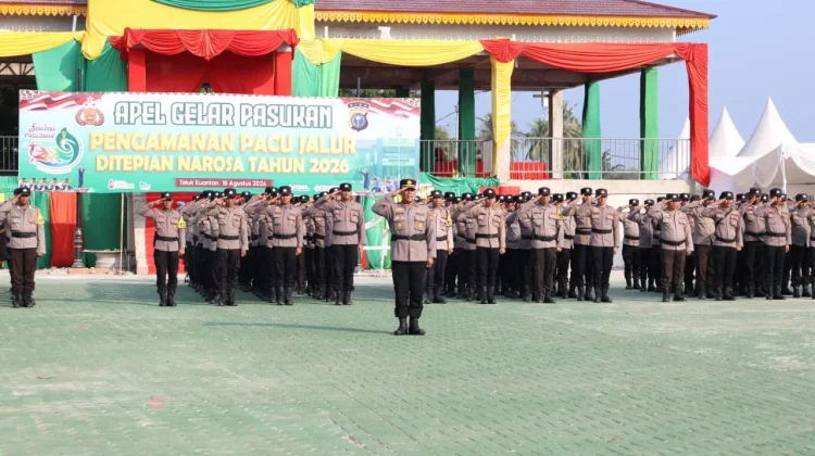 Ratusan Personel Polri Disiagakan Amankan Pacu Jalur Tepian Narosa 2026