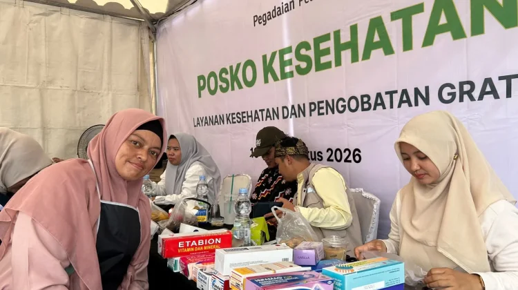 Pegadaian Bersama IZI Buka Layanan Pos Kesehatan Gratis pada Festival Pacu Jalur