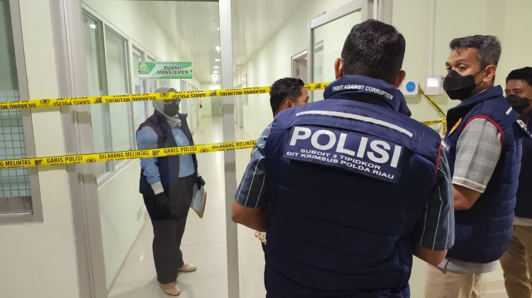 Dugaan Korupsi Anggaran, Polda Riau Geledah RSD Madani Pekanbaru