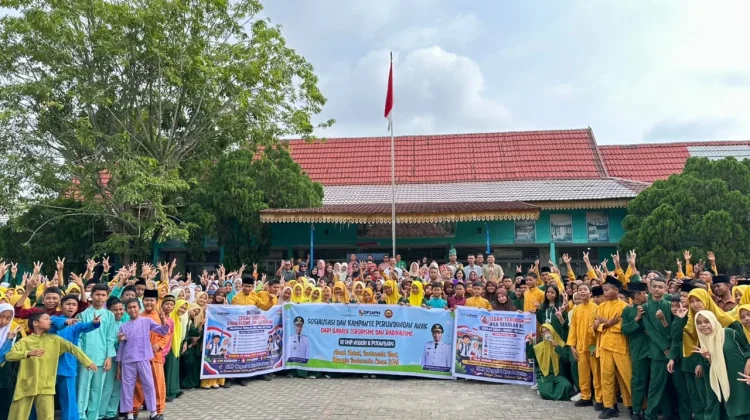 Satgaswil Riau Edukasi 1.400 Pelajar SMPN 8 Cegah Paham IRET dan NVE
