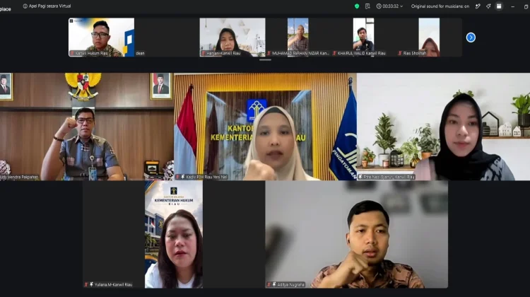 Kakanwil Kemenkum Riau Pimpin Apel Jumat Pagi, Tekankan Kesiapan WBBM