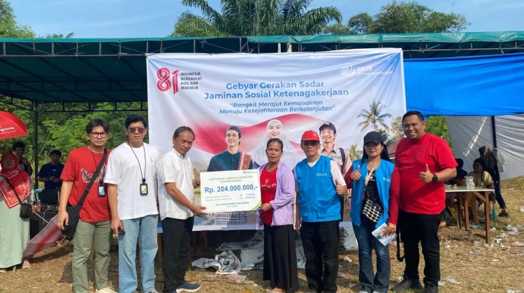 Semarak HUT RI ke-81, BPJS Ketenagakerjaan Duri Gelar Gebyar Sadar Jaminan Sosial