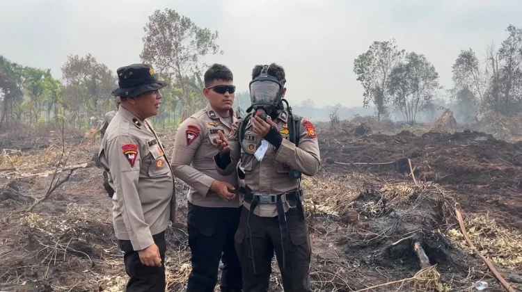Tangani Karhutla di Rimbo Panjang, Petugas Gunakan Portable Breathing