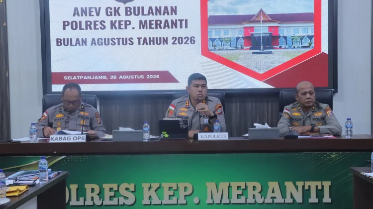 Anev Polres Meranti, Bahas Karhutla dan Pilkades