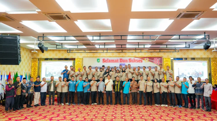 Resmi Dikukuhkan, Pengurus KONI Meranti Berkomitmen Targetkan Prestasi