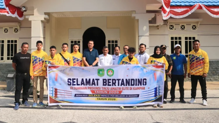 Wabup Muzamil Lepas Kontingen Tinju Meranti ke Kejurprov 2026