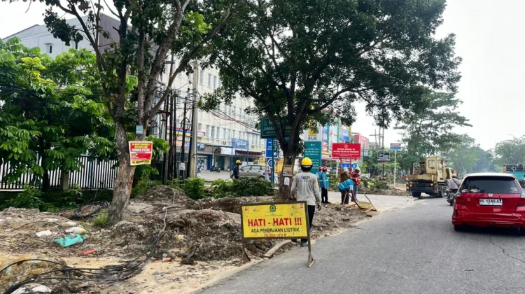 Pelebaran Jalan Tuanku Tambusai Dikebut, Target Rampung Desember