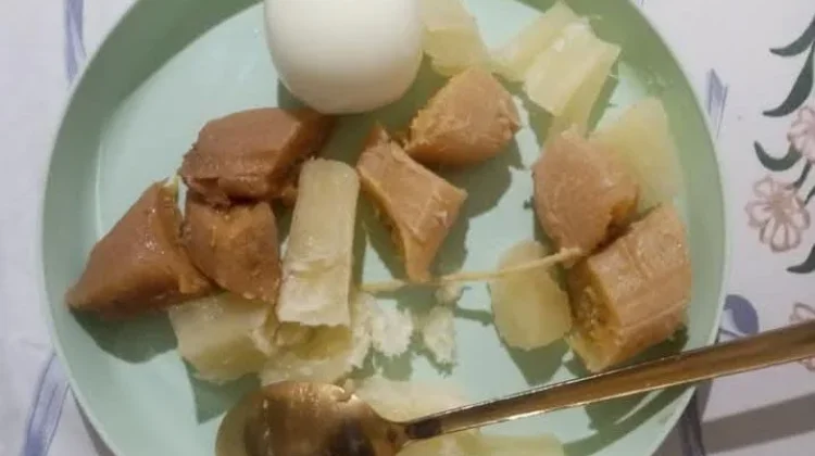Sarapan Sehat dengan Telur, Ubi dan Pisang Rebus