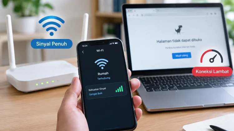 Penyebab Wi-Fi Lambat saat Sinyal Penuh