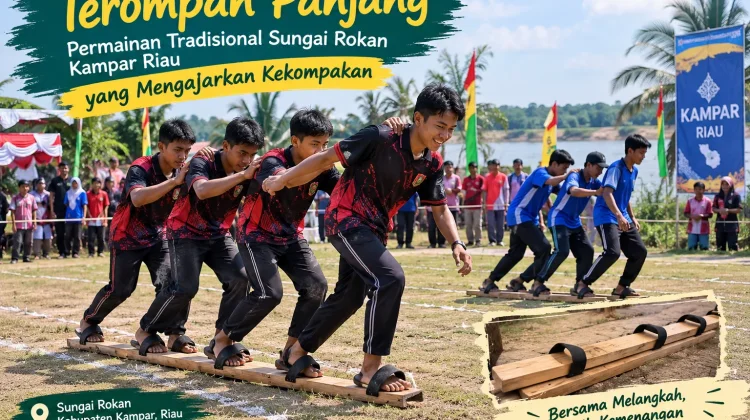 Terompah Panjang, Permainan Tradisional Sungai Rokan Mengajarkan Kekompakan