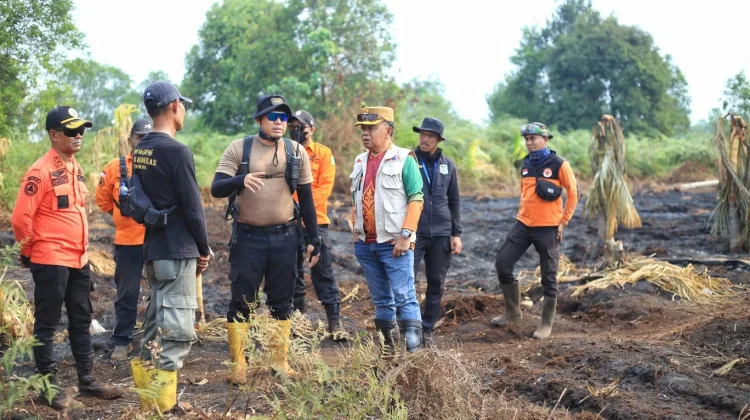 Bupati Asmar Tinjau Penanganan Karhutla di Gemalasari