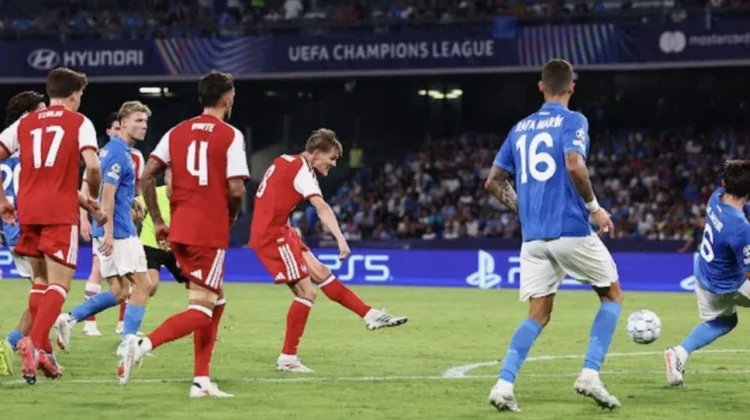 Napoli vs Arsenal, The Gunners menang 1-0 lewat gol kapten Martin Odegaard