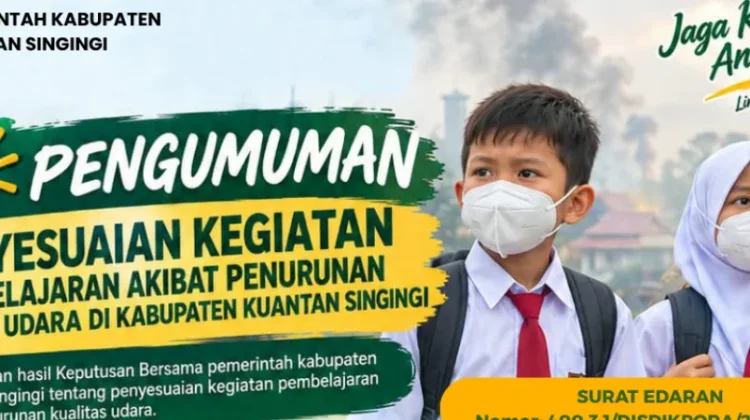 Kabut Asap, Pemkab Kuansing Terapkan Pembelajaran Jarak Jauh 10–11 September 2026